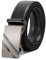 WERFORU Herrengürtel,Verstellbarer Leder-Ratschengürtel 3.5cm Passform,Herren Automatik Schnalle Gürtel für Anzug Jeans