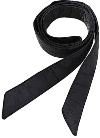 NOPOXA Damen Daunenmantel Gürtel Übermantel Taillengürtel Mantel Gürtel Ersatzgürtel, Schwarz, 180 cm