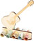 XL Geldgeschenk Gitarre aus Holz|Geschenkidee|Gutscheinverpackung|witziges Geschenk|Geldgeschenk für Frauen und Männer|Geschenk für Musiker|Bandgründung(Gitarre akustisch)