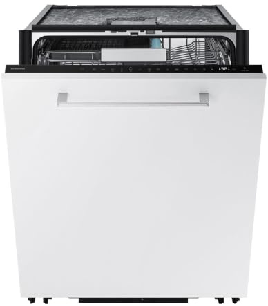 Samsung DW90H79NAB0U1 Geschirrspüler, Vollintegrierbar mit Festtürtechnik | Leise & Energieeffiziente Spülmaschine, 60 cm, Besteckschublade mit Cup Wash, AI Wash, Sensortüröffnung, 14 Maßgedecke
