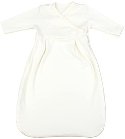 TupTam Baby Unisex Langarm Innenschlafsack, 74-80, Ecru