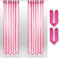 Bestlivings Schlaufenschal Noella, transparenter Dekoschal Voile b 140x l 245 cm 2er Pack, Wohnaccessoire in vielen erhältlich (pink - Fuchsia/ohne Raffhalter)