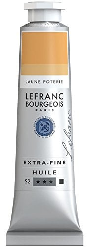 Lefranc Bourgeois Extra-Fine Oil Paint, Artists Quality, Pottery Yellow, 40ml Tube