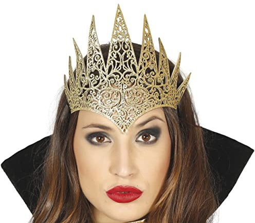 Givi Italia Königin Malefica Damen-Krone, goldfarben, 17411, Einheitsgröße