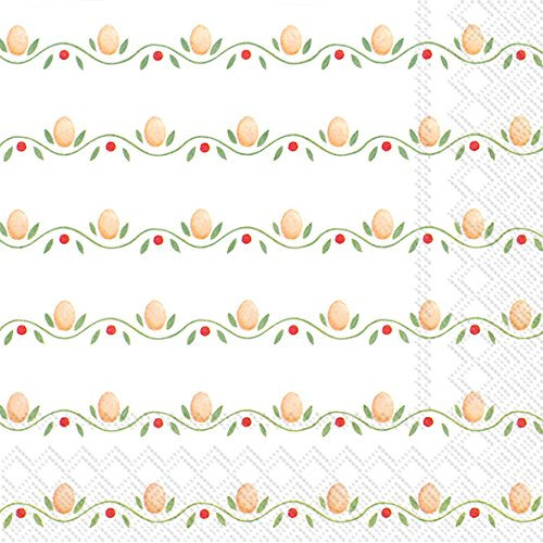 Boston International Papierservietten 6.5 x 6.5 Hens Garden