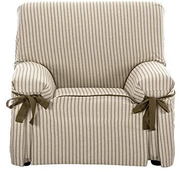 Martina Home Milan Sofahusse mit Schleifen, Leinen, 1 Quadratisch