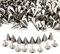 Xinlie Ziernieten Killernieten Punk Ziernieten Spitz DIY Handwerk Punk Nieten Punk Nieten Punk Metall Ideal zum Dekorieren von Taschen, Schuhen, Mäntel, Handschuhe, Armbänder, etc. 7×10mm(100 Stück)