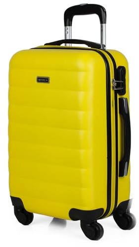 Valise Cabine 55x40x20 Rigide Légère à Roulette 4 Roues Pivotantes avec Cad