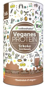 BIO Protein vegan | Schoko | DE-ÖKO-006 | 10 pflanzliche Proteinquellen | Ohne Süßungsmittel | Ohne Soja & Gluten | Premiumqualität vom Bodensee | Made in Germany (1000g, Schokolade)