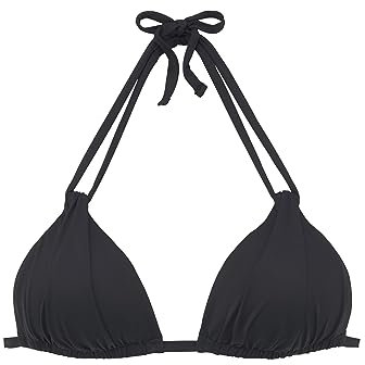 s.Oliver Triangel-Bikini-Top in schwarz, A/B Cup