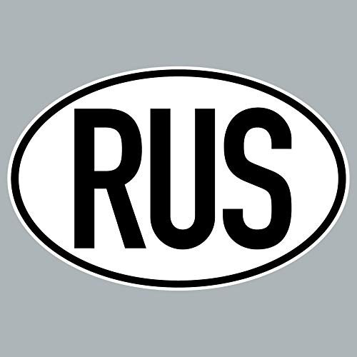 GreenIT RUS Aufkleber Auto Sticker RU Russland Länderkennzeichen Zeichen Symbol 4061963019955