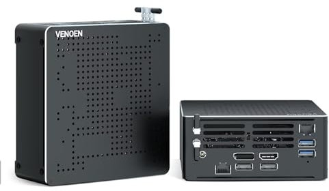 VENOEN Octa Core i9 9880H Mini PC Win 11,32G DDR4 500GB NVME SSD,4K Mini Desktop Computer Server,HD 2.0,DP,2 Lan,5G WiFi,BT,Type-C,VESA Mount,Metal Case