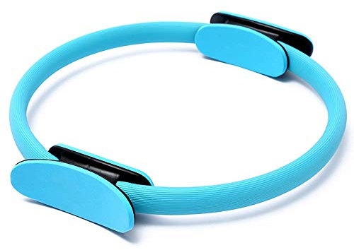CLQ Doppelgriff Yoga Pilates Ring Kreis Widerstand Ring Magic Fitness Kreis Pilates Ring Pilates Ring Widerstand Schleife für Oberschenkel und Arme Fett verlieren & Muskeln aufbauen,