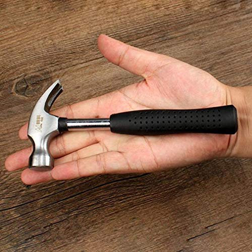 Kunststoffkopf mit rundem Kopf Magnetklauenhammer Für Holzbearbeitung und elektronisches Werkzeug, Mini-Hammer Gummihammer Edelstahlwerkzeug-Italien, 4 oz. Sicherheitsgriff