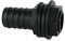 GASMIS Conector de Barril de 3/4 Pulgadas AG 26 mm x 25 mm (1 Pulgada), Incluye 2 Juntas y contratuerca, Paso para depósito de Agua para Barril de Lluvia, Barril de Agua, 2 Unidades