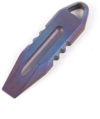 Hamans Tragbarer Mini-Schlüsselanhänger aus Titan, EDC (blau)