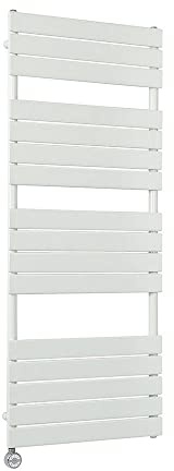 Milano Lustro 1000W White Flat Panel WiFi Electric Heated Towel Rail - 1500mm x 600mm