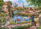 The House of Puzzles - Doggy Paddle Puzzle - 1000 Teile Puzzles für Erwachsene, Künstler illustriert, malerische Landschaft, Deluxe-Puzzle-Geschenke