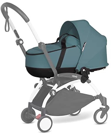 BABYZEN YOYO Liegewanne, Aqua - Mit dicker Doppelmatratze; Schale und Verdeck belüftet - Nur mit YOYO2 Gestell verwendbar (separat erhältlich)
