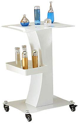 MERTNK Bewegliche Sackkarre Haushalt Servierwagen Beauty Desktop Instrument Base Trolley Mit Tabletts, Instrumentenwagen Für Schönheitssalons Auf Leisen Rädern