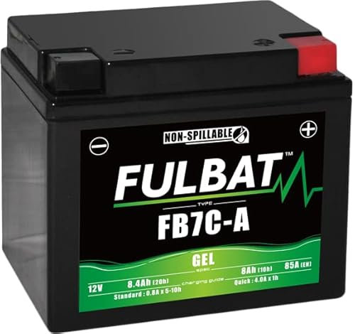 FULBAT BATTERIE MOTO FULBAT GEL FB7C-A 12V 8AH 85A