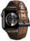 BINLUN Compatible with Apple Watch Strap 49mm 46mm 45mm 44mm 42mm Alligator Pattern Leather Band Silicone Hybrid Replacement Strap Fit for iWatch Ultra SE SE2 Series 10/9/8/7/6/5/4/3/2/1,Light Brown