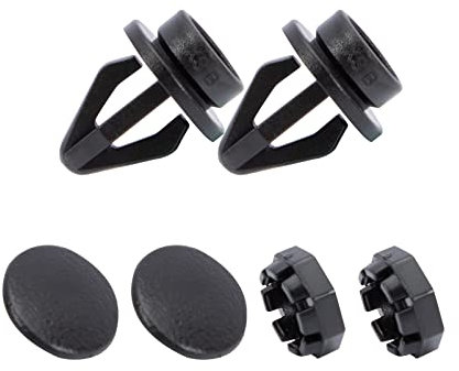 KASturbo 799161KA2A Hutablage-Clips, passend für Nissan Juke 2010–2014, Schwarz, 2 Sets