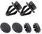KASturbo 799161KA2A Hutablage-Clips, passend für Nissan Juke 2010–2014, Schwarz, 2 Sets