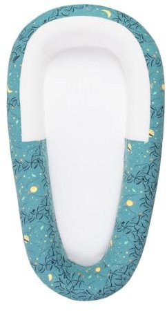 PurFlo Sleep Tight Babybett, sicher für den Schlaf über Nacht, vollständig atmungsaktive Babynest-Alternative, Neugeborenen-Essentials, 0–8 m, Stargazer Midnight