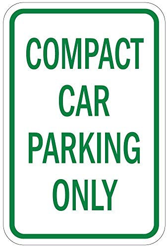 Panneau d'avertissement compact pour voiture Parking Only Panneau routier 30,5 x 40,6 cm en aluminium