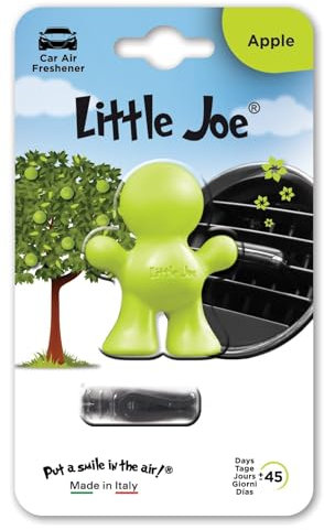 Little Joe Green Apple/Grüner Apfel, ca. 45 Tage Lufterfrischer, Autoduft, Ideal auch im Haushalt, Kleiderschrank etc