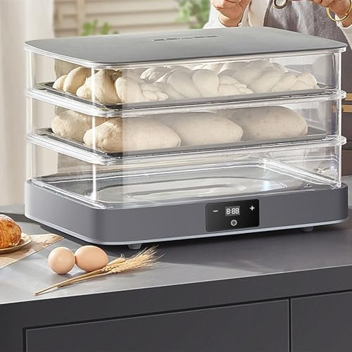LBMED 40L Bread Proofing Box, Removable Electric Bread Dough Proofer Machine with Adjustable 20~45°C Temperature and 1min-24h Timing, Automatic Humidity Control, Fermentation Evenly, for Home