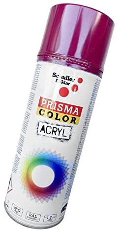 Lackspray Acryl Sprühlack Prisma Color RAL, Farbwahl, glänzend, matt, 400ml, Schuller Lackspray:Bordeauxviolett RAL 4004
