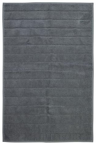 Jean & Len Badematte rutschfest, aus 100% Baumwolle, mit Antirutschbeschichtung auf der Unterseite, Waschmaschinen & Trockner geeignet, schnelltrocknend, Badvorleger 50x70 cm