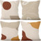 Uiiooazy Kissenbezug Abstrakt Kunst, Kissenbezüge Boho Terracotta Sonne Modern Minimalistisch Quadratisch Kissenhülle Samt Zierkissenbezug für Sofa Couch Schlafzimmer Wohnzimmer, 4er Set, 40Bx40Hcm