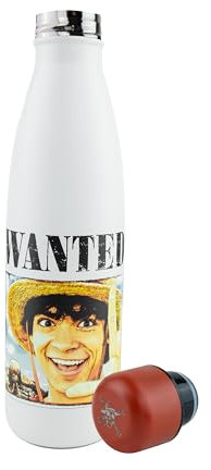 Cinereplicas One Piece - Wanted Luffy Borraccia Isolata - 500ml - Licenza ufficiale