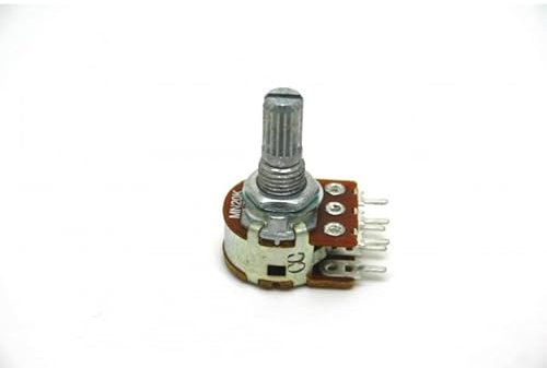 Alpha Taiwan Potentiometer B20K MN20K Linear Dual 16mm Sockel PC Mount mit Zentralstopp