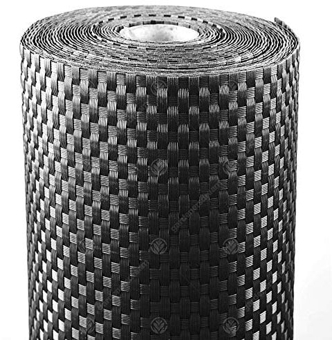 GardenersDream Polyrattan Sichtschutz & Windschutz (Schwarz, 1 x 2 Meter) - Polyrattan Balkon Sichtschutz Wetterfest - Ideale Sichtschutz Garten-, Sichtschutz Zaun- & Sichtschutz Balkon Verkleidung