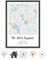 OWLBOOK® Personalisierte Geschenke | Wo alles begann Bild mit Landkarte & Koordinaten | Geburtstags Geschenke für Frauen | Hochzeitsgeschenke Jahrestag Standard Karte Papier