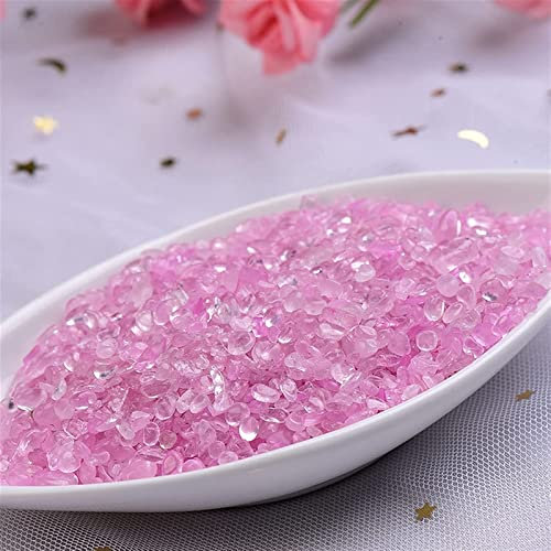 Pierres minérales Gravier de cristal naturel dans une belle bouteille en verre de quinze étoiles Chips de roche Pierre de tambour Décoration de Noël de 1 pièces Décoration de pierres de cristal Collec