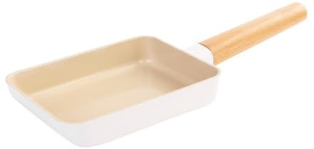 Sartén Para Tortilla Japonesa, Sartén Para Desayuno Japonesa, Revestimiento Cerámico De Forma Rectangular, Sartén Antiadherente Para Panqueques Y Rollos De Huevo Con Mango De Madera