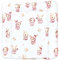 TupTam Matelas à Langer à Motifs pour Bebe Filles et Garçons, Lapin/Rose, 75 x 85 cm