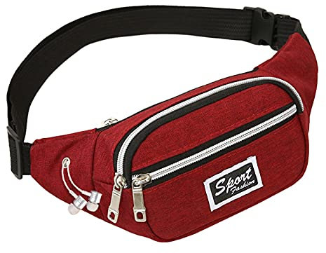 pxjsdwe Bauchtasche Damen Klein Reißverschluss Sport Gürteltasche Hüfttasche Stylisch Festival Brusttasche Umhängetaschen Mode Teenager Mädchen Bauchtasche Fitness Wandern Festival Tasche Handytasche