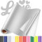 Sgooyir Plotterfolie Textil Silber, Flexfolie Plotter Textil, Textilien Transferfolie Plotter für T-Shirt, Hemd, DIY-Kleidung andere Stoffe 30.5 x 183cm