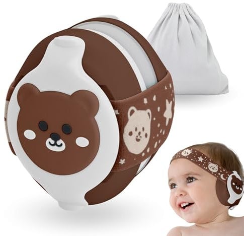 BELLEBEBE - Casque Anti Bruit Bébé - 0-36 Mois - Hypoallergénique et Sans BPA - Certifié EN352-1, RoHS, CPC - Casque Avion Bebe - Bandeau Ajustable