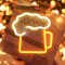 Afenau LED Leuchtreklame Bier, Neon Schild, Neonlicht Zeichen Licht, Batterie Oder USB Powered für Bar, Pub, Nachtclub, Festival, Party