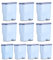 Set di 10 filtri dell'acqua di ricambio compatibili con Philips® AquaClean® CA6903/10, CA6903/22, compatibile con Saeco® e filtro acqua philips macchina da caffè