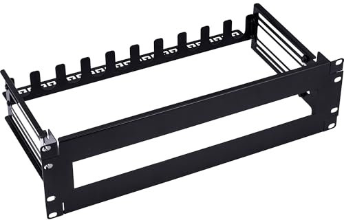 InLine 19106A Barre de disjoncteur 3U avec Rail DIN réglable en Profondeur