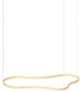 Ideal Lux WAVES 155cm integrierte LED-Pendelleuchte, Deckenleuchte, Gold, 3000K