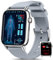 BANLVS 2025 Smartwatch Herren Damen mit 𝐁𝐥𝐮𝐭𝐳𝐮𝐜𝐤𝐞𝐫, 1,83 Gesundheitsuhr mit EKG+HRV Pulsuhr, SpO2, Schlafmonitor, Blutdruck, 145+ Sportmodi, IP68 Fitnessuhr Schrittzähler Android iOS Silber
